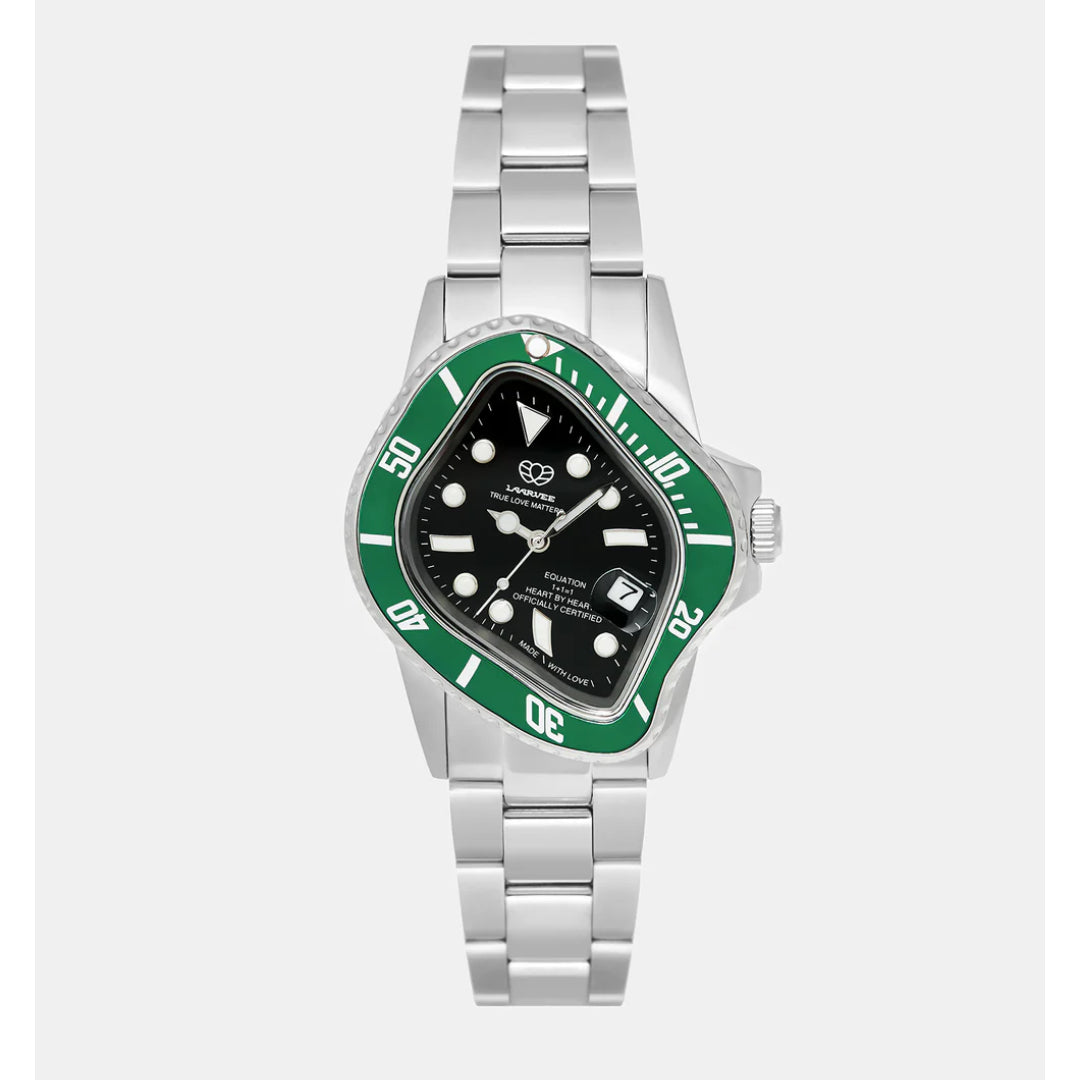 "LAARVEE" Green-Black Watch